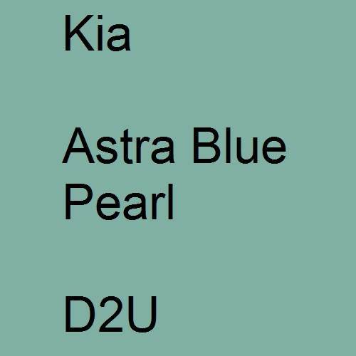 Kia, Astra Blue Pearl, D2U.